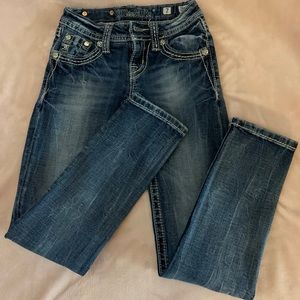 Miss Me skinny jeans. Embellishments. Girls sz 7.